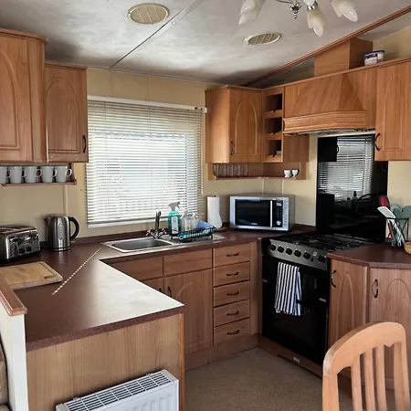Campsite Cosy Two Bedroom Lodge On Seven Bays Holiday Park Near Padstow Saint Merryn